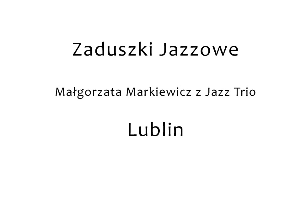 0001 Zaduszki Jazzowe OP 1115
